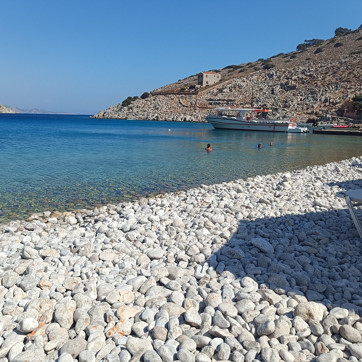 Marathounda Beach in Symi Greece