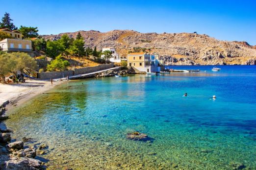 Giala Beach in Symi Greece
