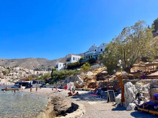 Nos Beach near Symi Port Greece